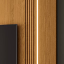 Home Suspenso Painel P/ Tv até 85" Empire Hb Móveis - Cinamono/off White - 5