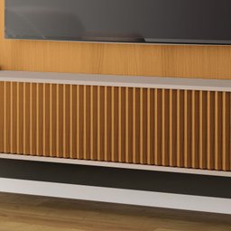 Home Suspenso Painel P/ Tv até 85" Empire Hb Móveis - Cinamono/off White - 4