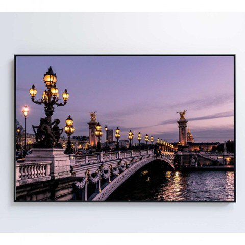 Quadro Ponte Alexandre Iii Paris 120x80 Cm Adesivo