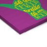 Quadro decorativo com moldura caixa branca em Tela Canvas - De Boas Fundo Roxo - 30x30cm - Arte Maní - 2