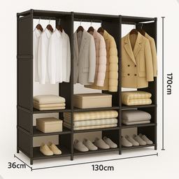 Guarda-roupa Organizador com 3 Colunas - 5