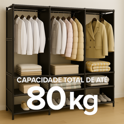 Guarda-roupa Organizador com 3 Colunas - 8
