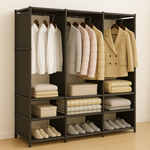 Guarda-roupa Organizador com 3 Colunas