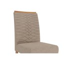 Ver imagem 5 de Cadeira Sala de Jantar Clarice Wood Kit 2 Un Madeirado/suede Joli Capuccino - Cimol