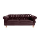 Ver imagem 1 de Sofá Chesterfield Elisabeth 2m - Corano Café / Capitonê - Barbearia - Escritório - Sala de Estar