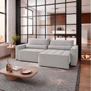 Ver imagem 1 de Sofa Cama 240cm Retratil e Reclinavel 4 Lugares Nepal