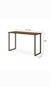 Ver imagem 2 de Mesa Escrivaninha para Notebook Computador na Cor Madeirado com Os Pé Metálico e Pintura Eletrostáti