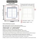Ver imagem 6 de CORTINA PERSIANA ROLO TELA SOLAR 5% 0,40 Larg X 0,85 Alt:Branco