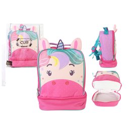 Lancheira Térmica Passeio Escolar Unicórnio Roxo Pratico - 8