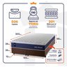 Conjunto Cama Box Super King c/ Molas Ensacadas Lagras Marrom 193x203x66 - 3
