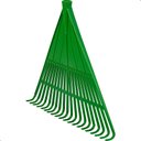 Ver imagem 3 de Kit 3 Vassouras de Plástico Jardim Grama Rastelo sem Cabo Fs