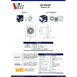 Exaustor Air Brise 80 Ventokit 127v - 4