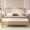 Ver imagem 1 de Cama Casal Queen com Cabeceira Palhinha 158cm Moss A03 Hanover - Lyam Decor