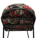 Ver imagem 4 de Cadeira Balanço Sossego Almofada Impermeável Pés C/ Proteção:floral Hibisco