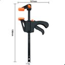 Ver imagem 4 de Kit de 4 Grampos Sargento Aperto Rápido Lorben Universal Marceneiro Colagem