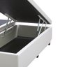 Cama Box Baú Casal Bipartido Loja Xerife Sintético Branco 41x138x188 - 3