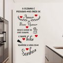 Ver imagem 2 de Adesivo Frase A cozinha é pequena mas cheia de amor