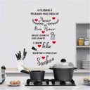 Ver imagem 1 de Adesivo Frase A cozinha é pequena mas cheia de amor
