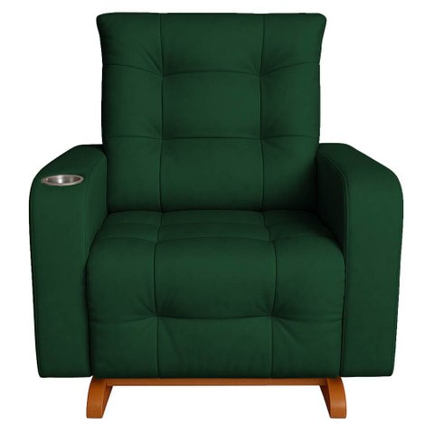 Poltrona de Balanço Base com Puff Gloria Verde