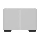 Ver imagem 5 de Gabinete Armário de Banheiro 62,5cm 2 Portas com Pés Multimóveis Mp5046 Branco/preto Branco/preto