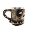 Caneca 400ml Caveira Indígena Viking em Resina Detalhado - 2