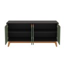 Ver mais imagens de Aparador Kappesberg 4 Portas Preto Fosco/ Verde Oliva 156cm