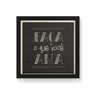 Quadro Decorativo em Madeira Faça o que Você Ama - 30x30cm (Moldura caixa em laca preta) - Arte Maní - 1