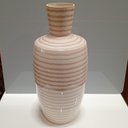 Ver imagem 3 de Vaso Decorativo Enfeite Casa Cerâmica 37x17x17cm Creme