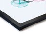 Quadro Decorativo Bike Fundo Branco - 30x30cm (Moldura em laca preta) - Arte Maníacos - 2