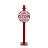 Enfeite Placa Natalina com Luz Santa Stop Here - 105cm - 1