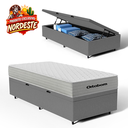 Ver imagem 4 de Cama Box Baú com Colchão de Molas Ensacadas Ortobom One Face Plenno Superpocket Solteiro 88cm