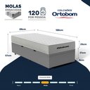 Ver imagem 7 de Cama Box Baú com Colchão de Molas Ensacadas Ortobom One Face Plenno Superpocket Solteiro 88cm
