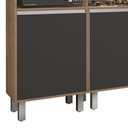 Ver imagem 5 de Cozinha Smart Compacta Armario 2426mm Freijo/Grafite Vitamov