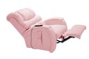 Ver imagem 3 de Cadeira Poltrona Reclinável Imperial Massageadora Motorizada Corano Lift Rosa Império Estofados