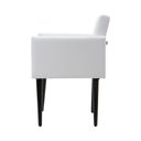 Ver imagem 3 de Poltrona Luca Sala de Recepção em Tecido Sintético - Branco