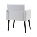 Ver imagem 4 de Poltrona Luca Sala de Recepção em Tecido Sintético - Branco