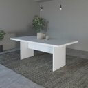 Ver imagem 2 de Mesa de Jantar Retangular para 6 Lugares 200cm Branco MJ2157