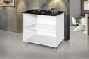 Ver imagem 3 de Balcão Gabinete para Cooktop de 4 Bocas Luan. 02 Portas Cor Freijó Amadeirado Passe