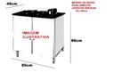 Ver imagem 4 de Balcão Gabinete para Cooktop de 4 Bocas Luan. 02 Portas Cor Freijó Amadeirado Passe