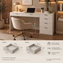 Ver imagem 4 de Escrivaninha Home Office 7 Gavetas 120CMX75,5CMX45CM