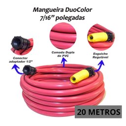 Mangueira de Jardim 7/16 Camada Dupla com Esguicho 20 Metros - 2