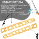 Ver imagem 3 de Suporte Parede Madeira Rack Organizador 10 Varas de Pesca