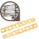 Ver imagem 4 de Suporte Parede Madeira Rack Organizador 10 Varas de Pesca