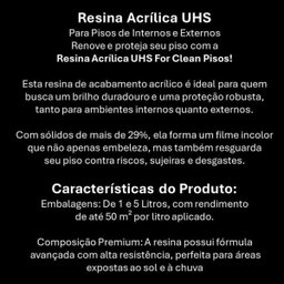 Resina para Piso de Madeira Acrílica Incolor Antiderrapante. para Área Interna e Externa Gl 5 Litros - 2