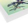 Quadro decorativo com moldura caixa branca em Placa - Good Vibes Palmeiras - 30x30cm - Arte Maníacos - 2