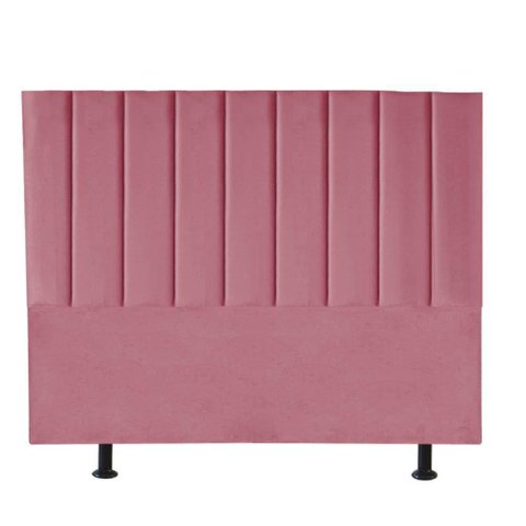 Cabeceira Estofada Queen 160cm Cora Suede Rosa - D a Decor
