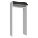 Ver imagem 5 de Porta-Geladeira 103 cm 1 Porta Basculante Branco/Preto Lux Madesa Branco/Preto