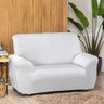 Capa de Sofá 1 Lugar com Fixador:branco - 1