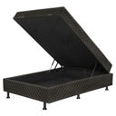 Ver imagem 2 de Cama Box Casal Conjugada c/ Baú 138x188 Udine Marrom