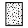 Quadro Decorativo Bolinhas Preto e Rosa - 23x16,25cm (Moldura caixa em laca preta) - Arte Maníacos - 1